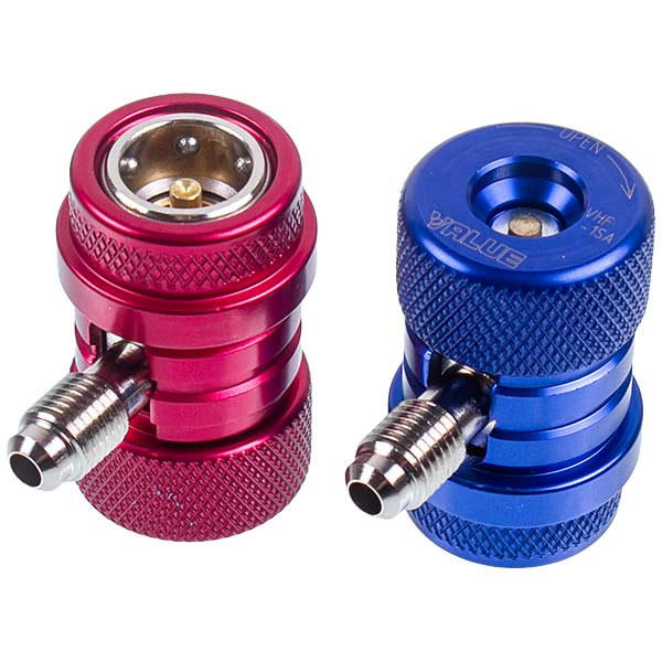Manometric manifold 2-valves VALUE VMG-2 R134aB + hoses (3pcs) + auto couplings