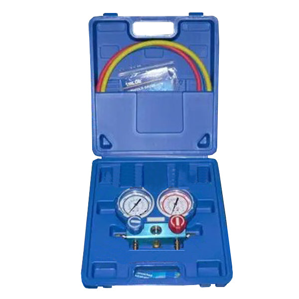 Manometric manifold 2-valves VALUE VMG -2 R22 -B + hoses (2pcs)