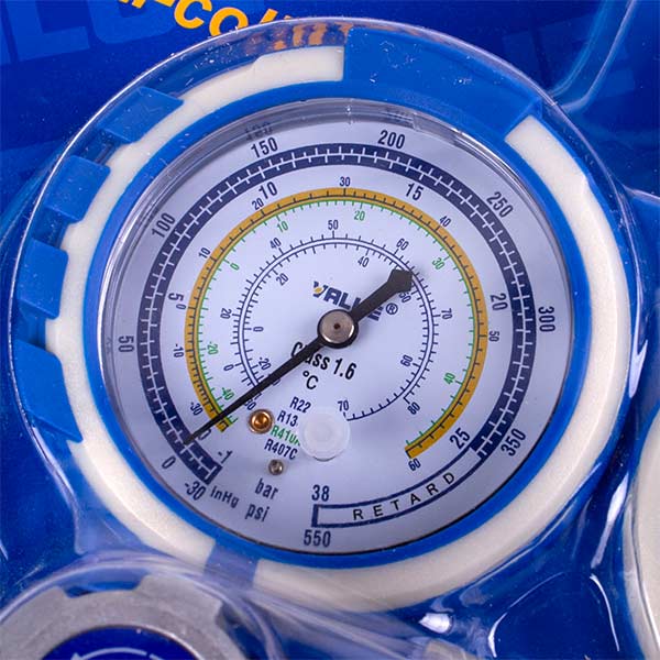 Manometric manifold 2-valves VALUE VMG -2 R410A-B + hoses (3pcs)