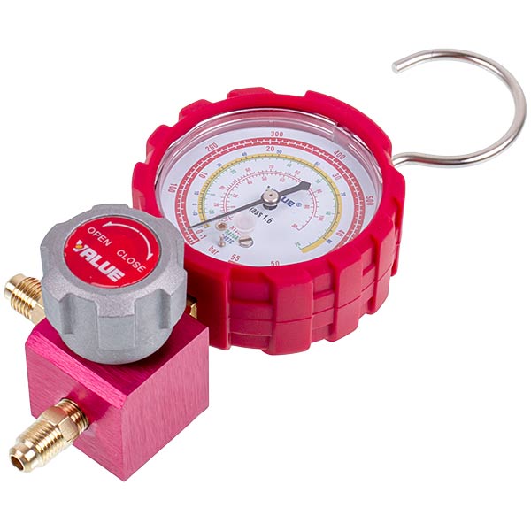Manometric manifold 1-valve VALUE VMG-1-U-H Type 2 (R410 R407 R22 R134)