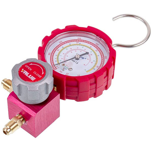 Manometric manifold 1-valve VALUE VMG-1-U-H Type 2 (R410 R407 R22 R134)
