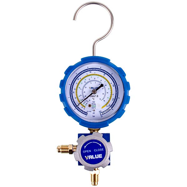 Manometric manifold 1-valve VALUE VMG -1-U-L Type 3 (R404 R407 R22 R134)