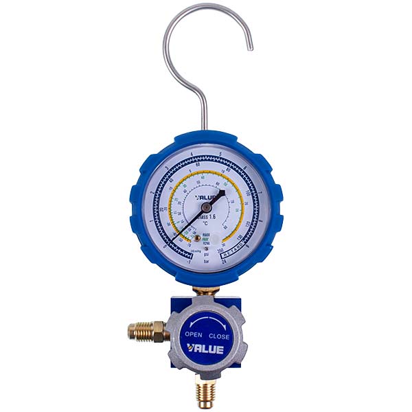 Manometric manifold 1-valve VALUE VMG -1-U-L (R600 R600a R290)