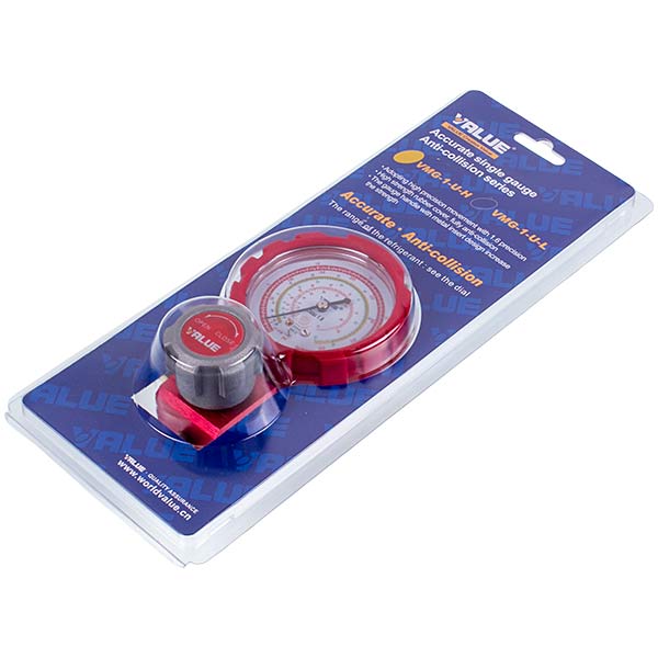 Manometric manifold 1-valve VALUE VMG -1-U-H Type 3  (R404 R407 R22 R134)