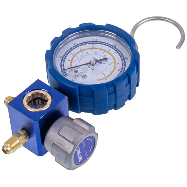 Manometric manifold 1-valve VALUE  VMG -1-S-L Type NEW (R32 R22 R410a) low pressure