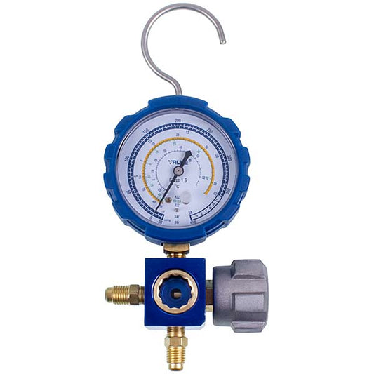 Manometric manifold 1-valve VALUE  VMG -1-S-L Type NEW (R32 R22 R410a) low pressure