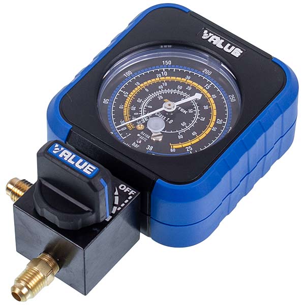 Manometric manifold 1-valve VALUE  VRM1-B-404 NAVTEK (R22 R134a R410a)