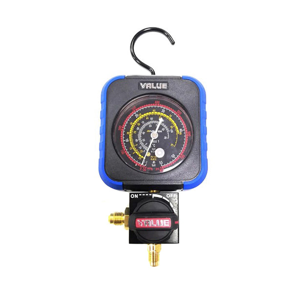 Manometric manifold 1-valve VALUE  VRM1-B-403 NAVTEK (R22 R134a R410a)