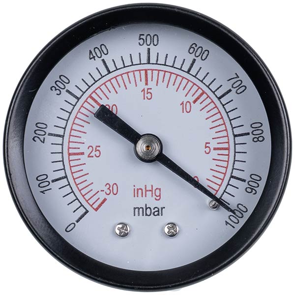 Manometer (vacuum gauge) VALUE  310500106 (D=50mm, rear connection)