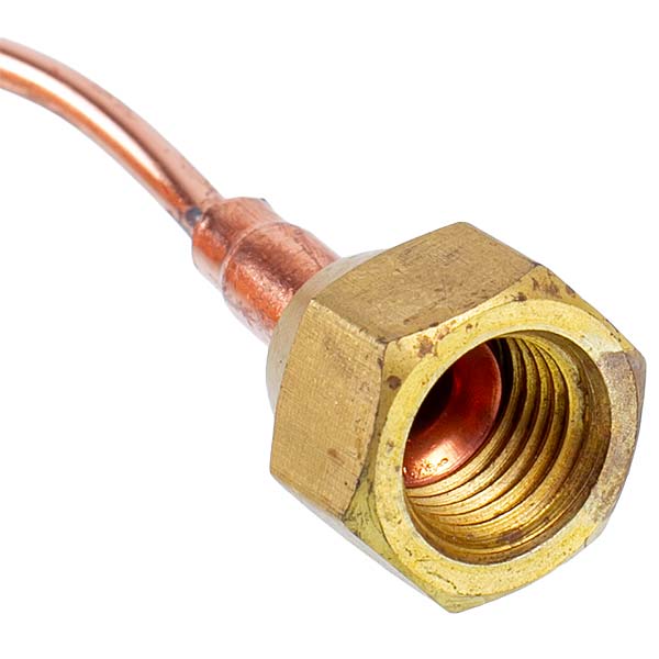 Capillary tube with nut 1/4" L=900mm for temperature control valve