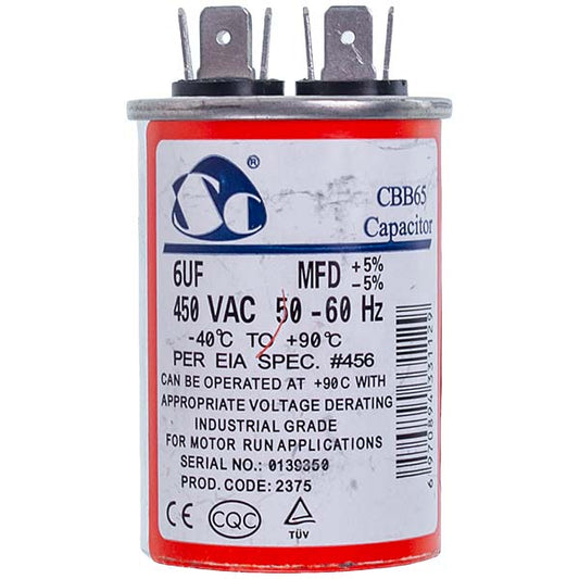 Capacitor 6uF 450V CBB65