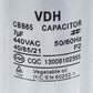 Capacitor Whicepart 7.5uF 450V CBB65
