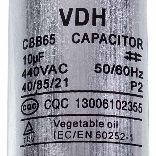 Capacitor Whicepart 10uF 450V CBB65