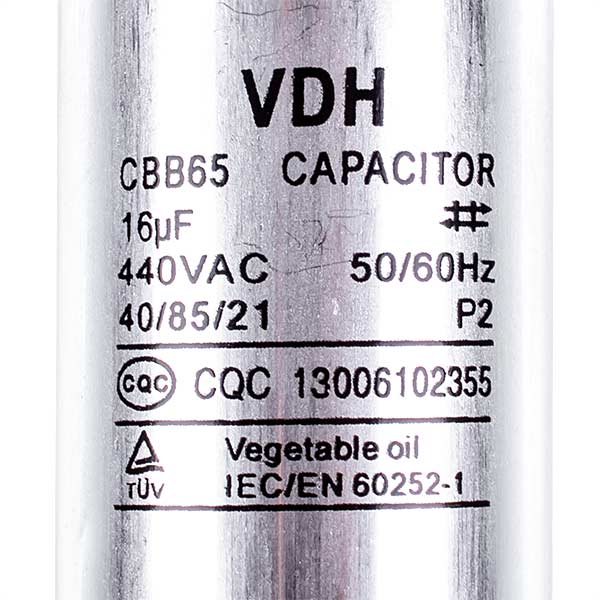 Capacitor Whicepart 16uF 450V CBB65