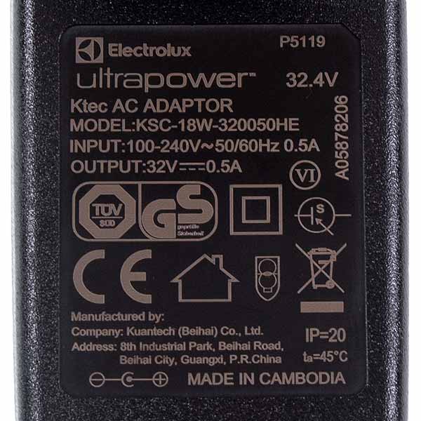 Electrolux 140058782065 Cordless Vacuum Cleaner Charger 32.4V 0.5A