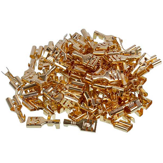 Washing Machine Terminal Flat FASTON "Mother" 6mm (100pcs)