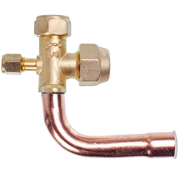 Air Conditioner Service Tap (port) 5/8" angular 90°