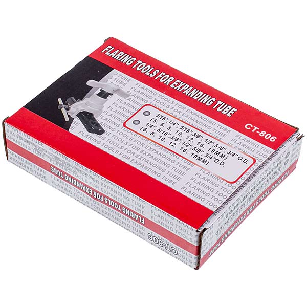 Flaring Tool Kit CT-806 (D pipe= 1/4'' 5/16'' 3/8'' 1/2'' 5/8'' 3/4'')