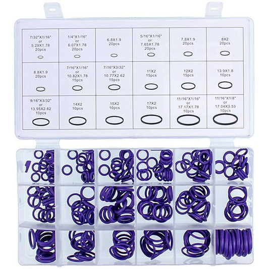 Car Air Conditioning Set of Sealing Rings O-Ring W-8085 (18 types, 270 pcs.)