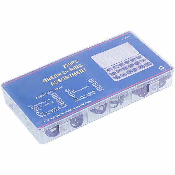 Car Air Conditioning Set of Sealing Rings O-Ring W-8085 (18 types, 270 pcs.)