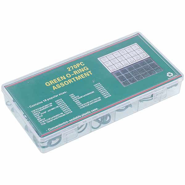 Car Air Conditioning Set of Sealing Rings O-Ring W-8085 (18 types, 270 pcs.)