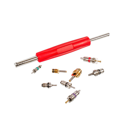 Car Air Conditioner Nipple Set (Spools + Screwdriver) Errecom RK1331