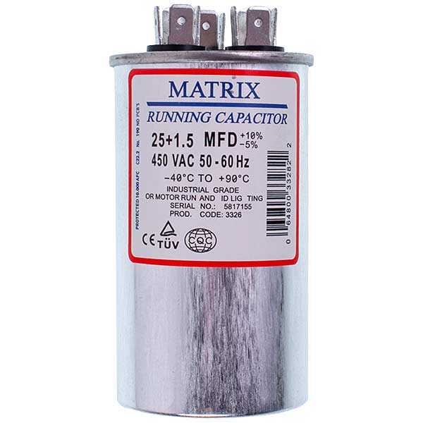 Capacitor 25+1,5uF 450V CBB65