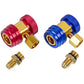 A set of filling couplings QC-L + QC-H (low + high pressure) for car AC quick