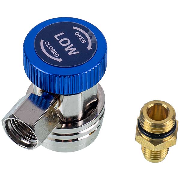Filling coupling QC-L (low pressure) for car air conditioners quick-detachable