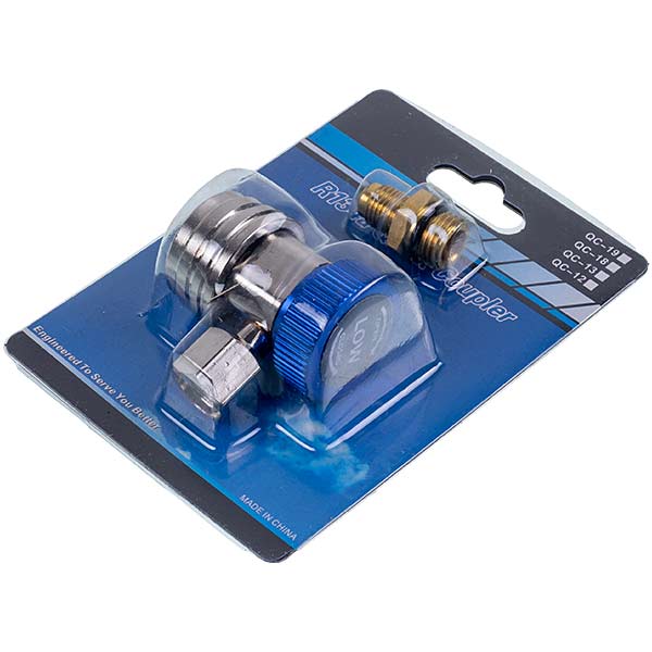 Filling coupling QC-L (low pressure) for car air conditioners quick-detachable