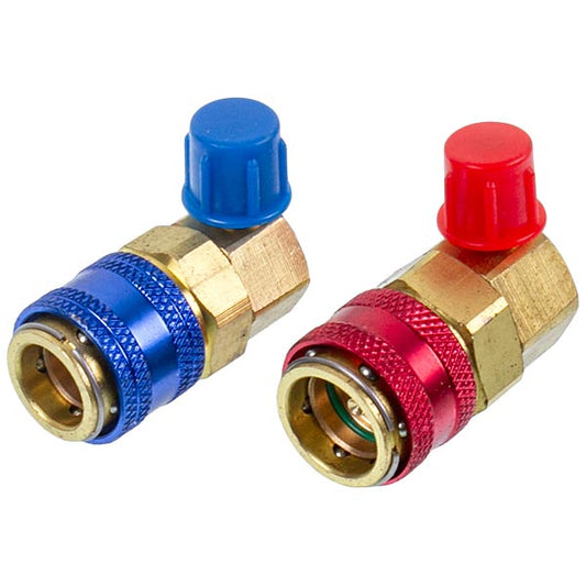 A set of filling couplings QC-ML (low + high pressure) for car AC quick-detachab