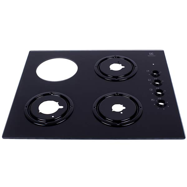 Glass for Electrolux gas cooktop 140028867038 black