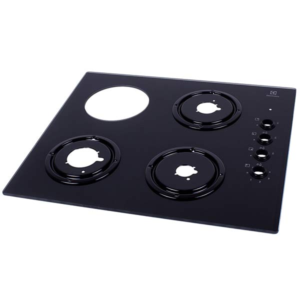 Glass for Electrolux gas cooktop 140028867038 black