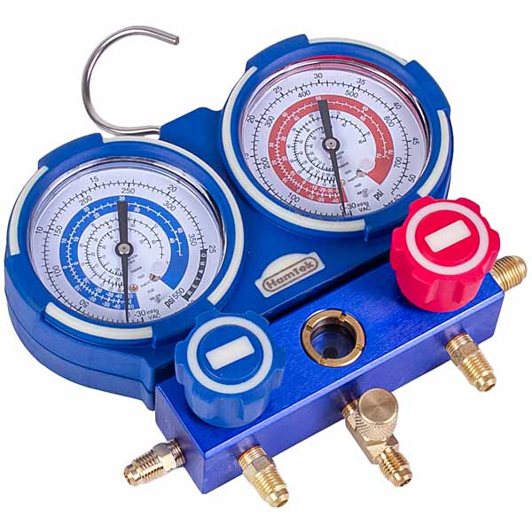 Manometric Manifold Hamtek (R32-R22-R404A-R410-R407C)