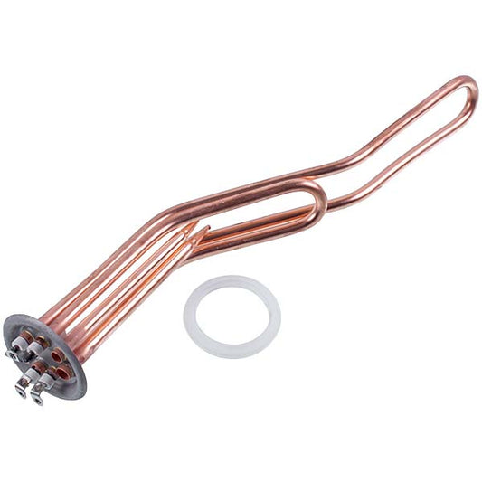 Water Heater Element Compatible with Thermex 3401336 EAZIL 2000W L=335mm flange 64mm (anode M4)