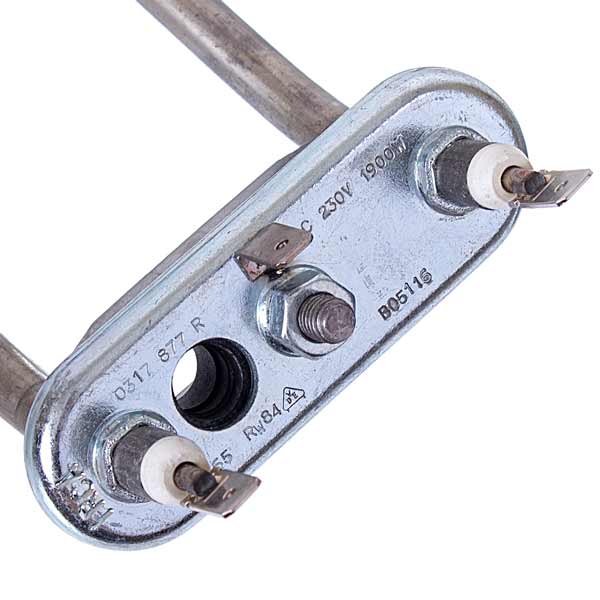 Heating Element for Washing Machine Compatible with Bosch 00264986 TZSO 255-SB-1900 IRCA L=255 mm 1900 W