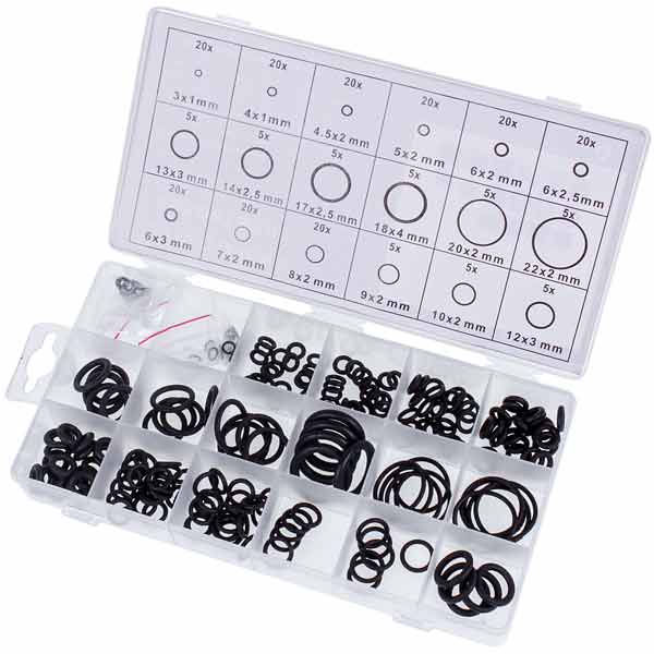 Car Air Conditioning Set of Sealing Rings O-Ring 225C  (18 types, 225 pcs.)