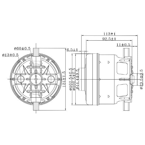 Koolwen KW45350VCM Vacuum Cleaner Motor 1600W