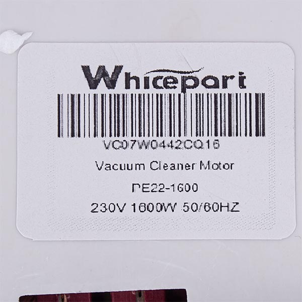 Vacuum Cleaner Motor VC07W0442CQ16 Whicepart 1600W D=133/91mm H=32/130mm