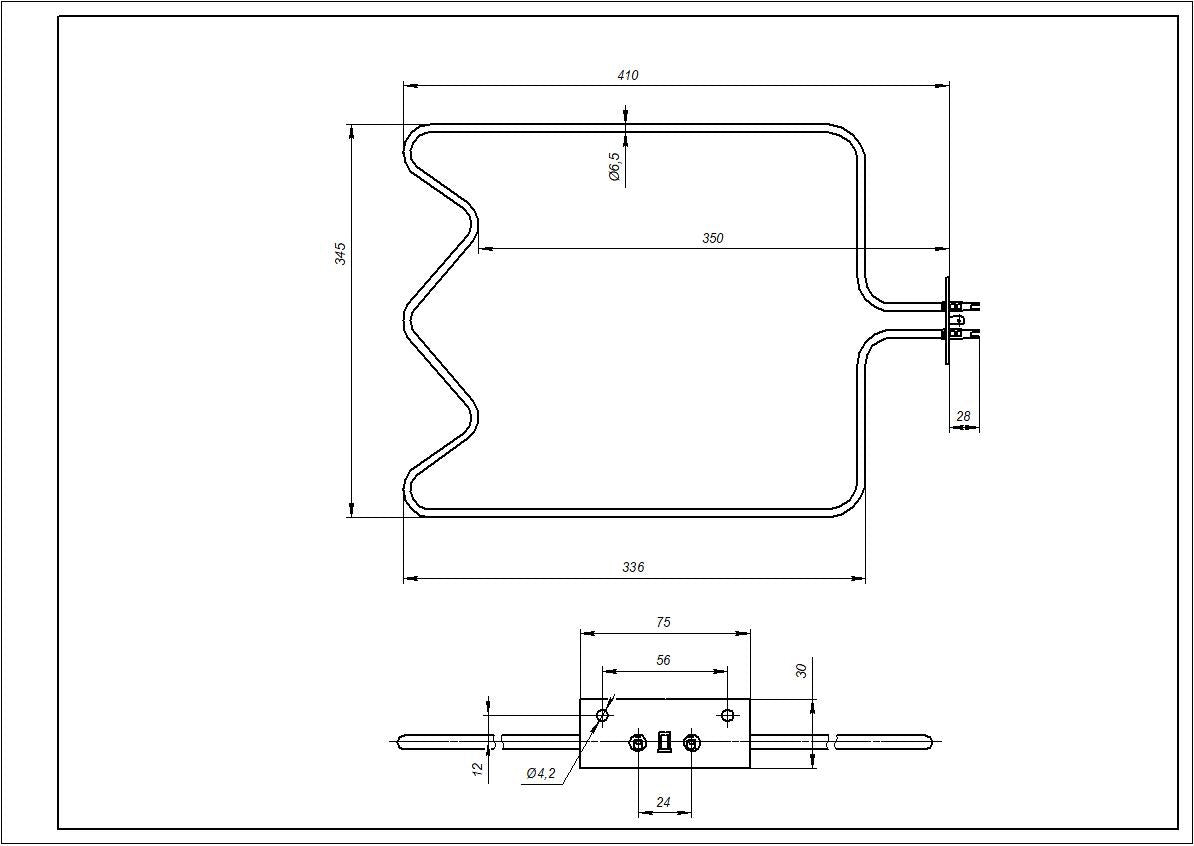 SANAL Oven Element 1300W Comaptible with Beko 262900002