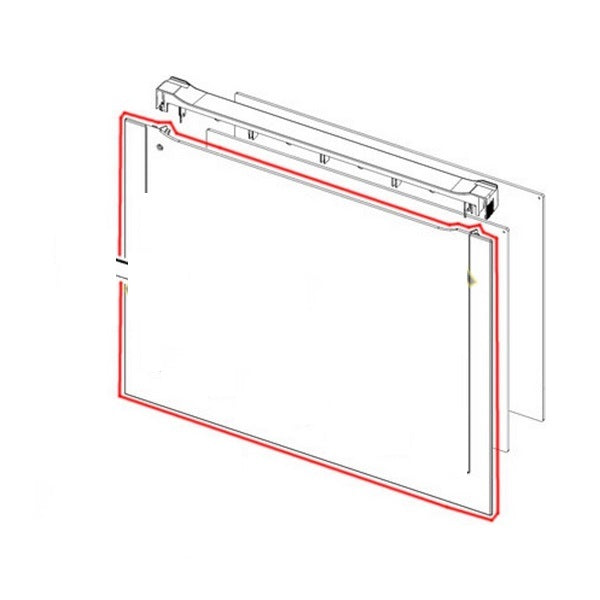 Bosch 00717503 Oven Outer Door Glass 461x594mm