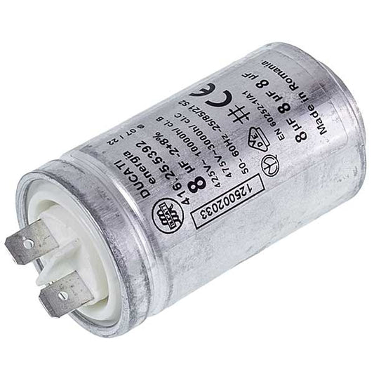 Ariston C00194453 Washing Machine Starting Capacitor 8uF 425/475V 64x35mm