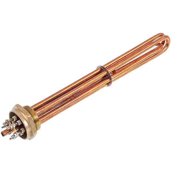 Electric Boiler Block of Heating Elements 6kW 220-380V L=335mm nut 1 1/2" (48mm)