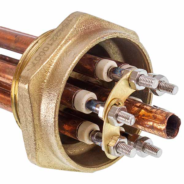 Electric Boiler Block of Heating Elements 6kW 220-380V L=335mm nut 1 1/2" (48mm)