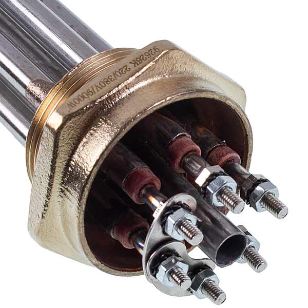 Electric Boiler Block of Heating Elements 9kW 220-380V L=335mm nut 1 1/2" Koolwen