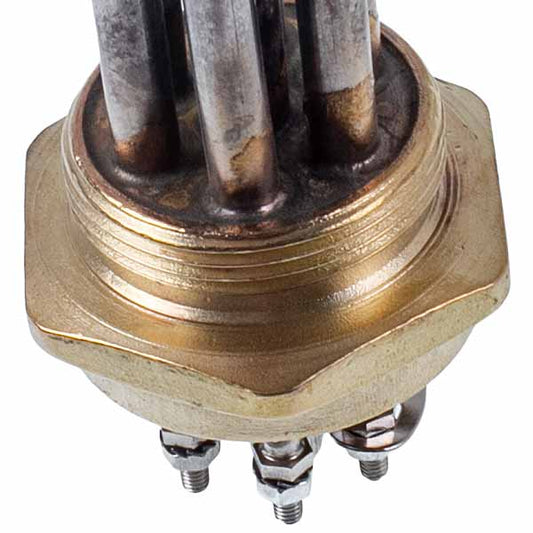 Electric Boiler Block of Heating Elements 10 kW 220-380 V L=385 mm nut 1 1/2" Koolwen