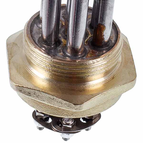 Electric Boiler Block of Heating Elements 15kW 220-380V L=485mm nut 1 1/2" Koolwen