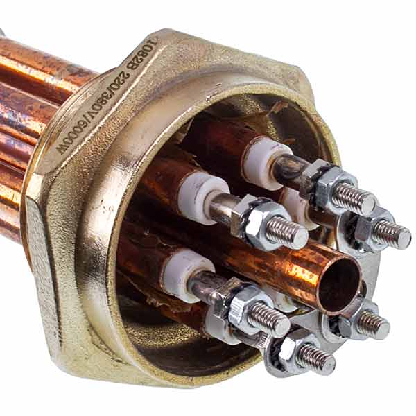 Electric Boiler Block of Heating Elements 7,5kW 220-380V L=285mm nut 1 1/2"