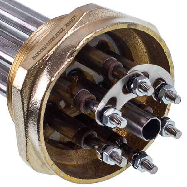 Electric Boiler Block of Heating Elements 6kW 220-380V L=330mm nut 2'' Koolwen