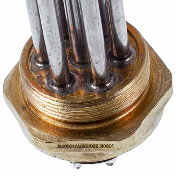 Electric Boiler Block of Heating Elements 10 kW 220-380 V L=385 mm nut 2'' Koolwen